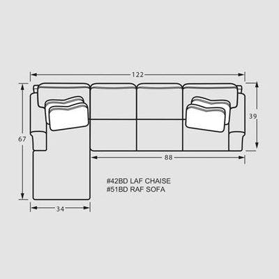 Layout F: Two Piece Sectional