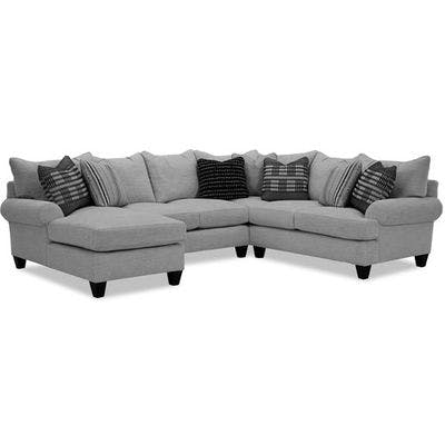 Layout N:  Three Piece Sectional 70" x 135" x 106"