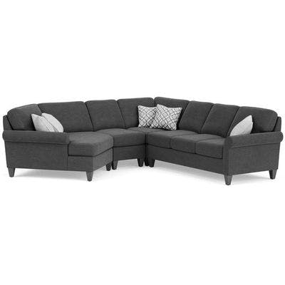 Layout N: Four Piece Sectional. 61" x 117" x 110"