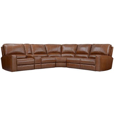 Layout A:  Six Piece Reclining Sectional 131.5" x 119"
