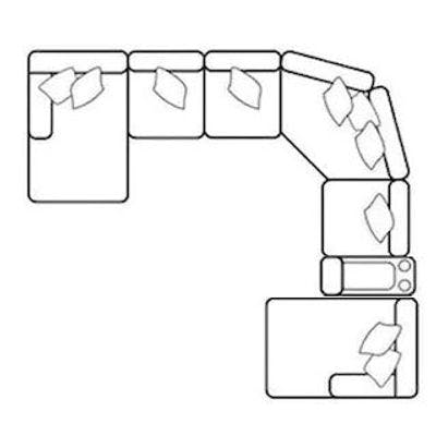 Layout F: Seven Piece Sectional
