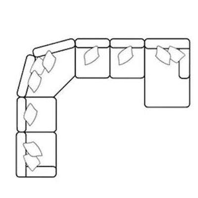 Layout H: Six Piece Sectional