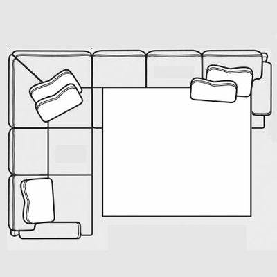 Layout A: Two Piece Sleeper Sectional