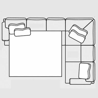 Layout B: Two Piece Sleeper Sectional