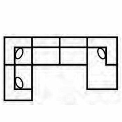 Layout H: Five Piece Sectional 80" x 143" x 66"