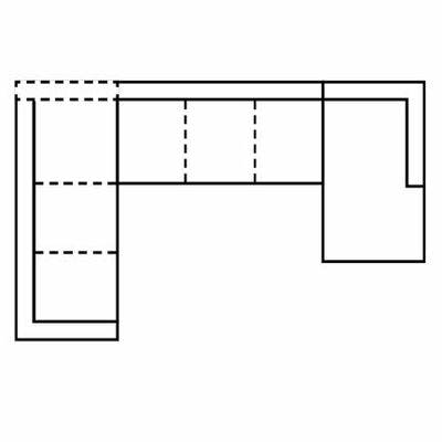 Layout I: Four Piece Sectional 101" x 158" x 68"