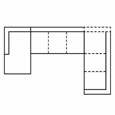 Layout I:  Three Piece Sectional 71" x 160" x 102"