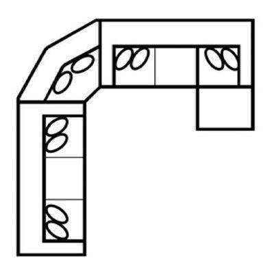 Layout H: Four Piece Sectional  145" x 145"