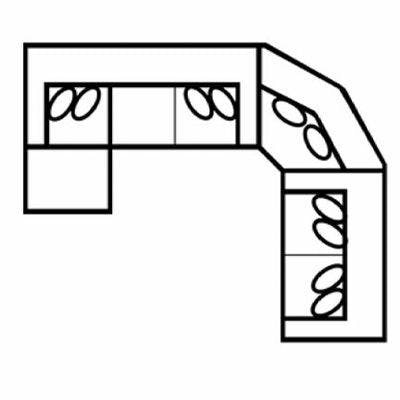 Layout K:  Four Piece Sectional 145" x 119"