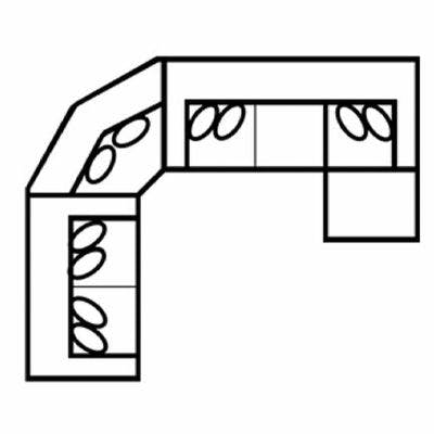 Layout L: Four Piece Sectional 119" x 145"