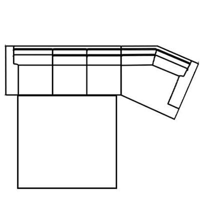 Layout F: Two Piece Sleeper Sectional 134" Wide