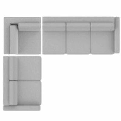 Layout F: Three Piece Sectional   101" x 126"