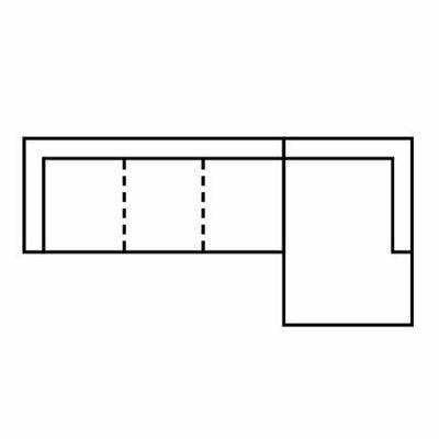 Layout C: Four Piece Sectional 124" x 63"