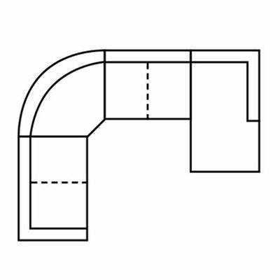 Layout H: Five Piece Sectional 113" x 150" x 63"