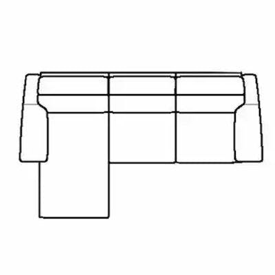 Layout A: Three Piece Sectional 108" x 68" (1 Recliner)