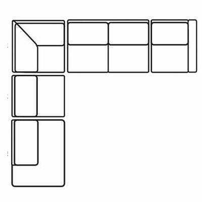 Layout I: Five Piece Sectional  120" x 134"