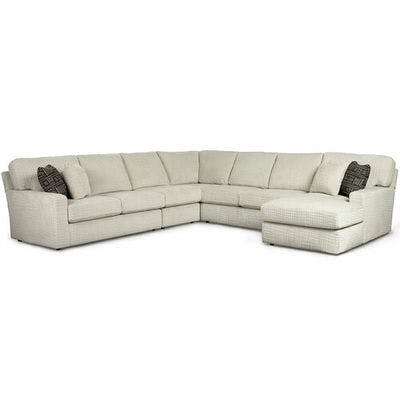 Layout N: Five Piece Sectional 127" x 129" x 65" (2 USB Chargers)
