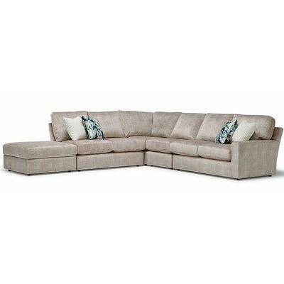 Layout Q: Five Piece Sectional 129.5" x 127  (1 USB Chargers) 