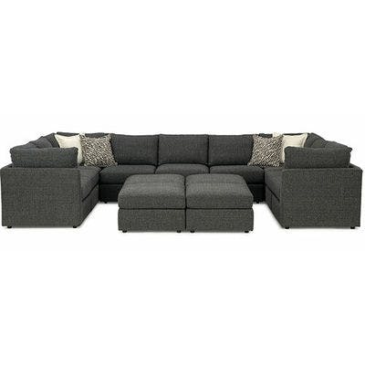 Layout I: Nine Piece Sectional (Ottomans Additional) 99.5" x 158.5" x 99.5"