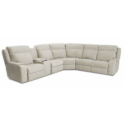 Two Piece Leather Reclining Sectional
