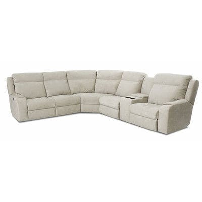 Two Piece Leather Reclining Sectional