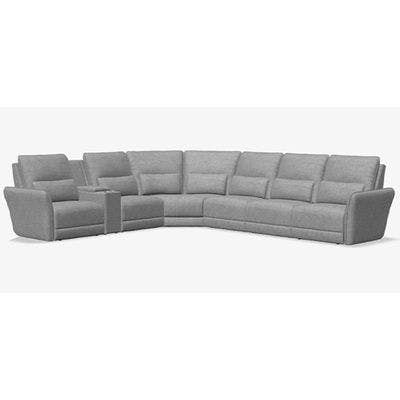 Layout I: Seven Piece Reclining Sectional 136" x 154"