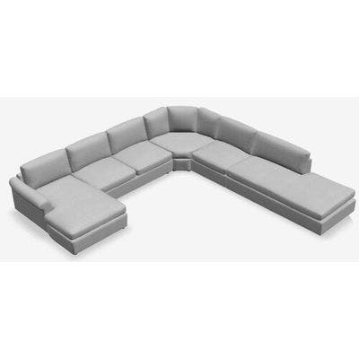 Layout N: Five Piece Sectional 61" x 142" x 143"