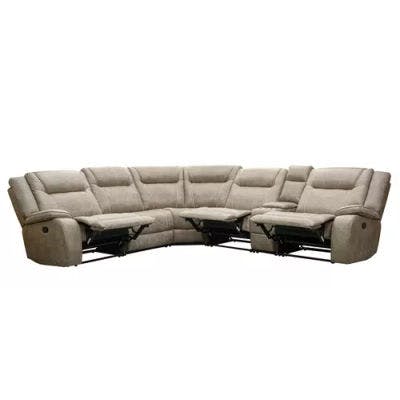 Layout A:  Six Piece Reclining Sectional 113" x 126" (3 Recliners)