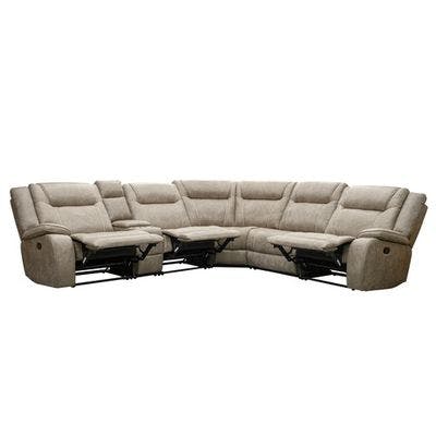 Layout B: Six Piece Reclining Sectional 126" x 113" (3 Recliners)