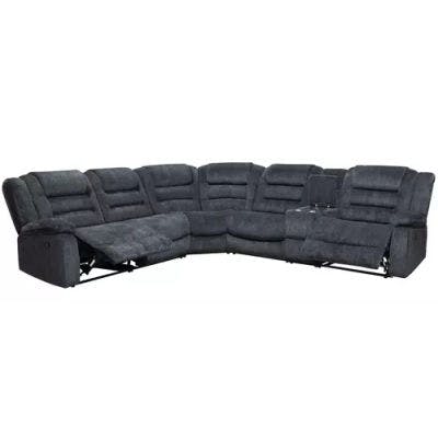 Layout B:  Six Piece Reclining Sectional 110" x 123" (3 Recliners)