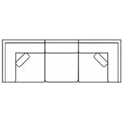 Layout A:  Three Piece Sectional 112.5" Wide