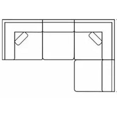 Layout C: Four Piece Sectional 112.5" x 80.5"