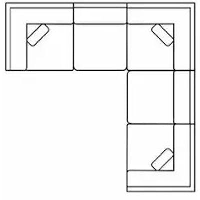 Layout F: Five Piece Sectional 112.5" x 112.5"