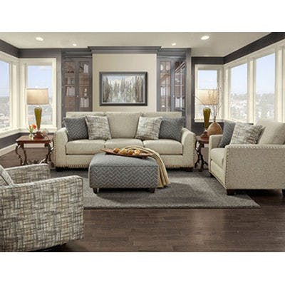 Seattle 4 Piece Living Room (Save $475) - Sofa, Loveseat, Glider Chair and Ottoman