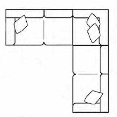 Layout C: Three Piece Sectional 126" x 126"