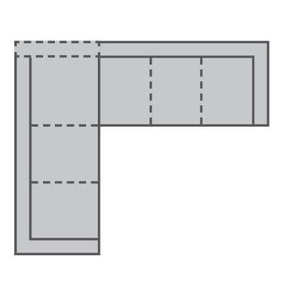 Layout A: Two Piece Sectional 98" x 123"
