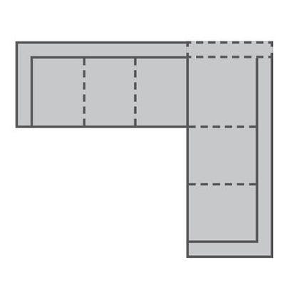 Layout B: Two Piece Sectional 123" x 98"
