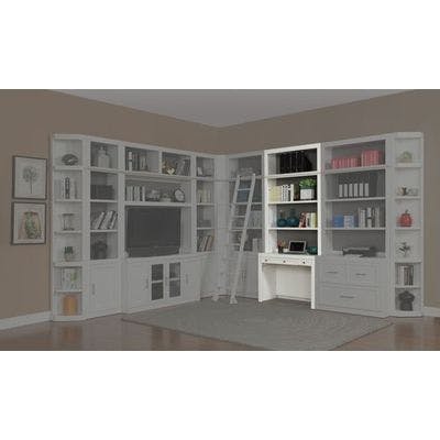 Catalina Two piece 40 in. Library Desk and Hutch