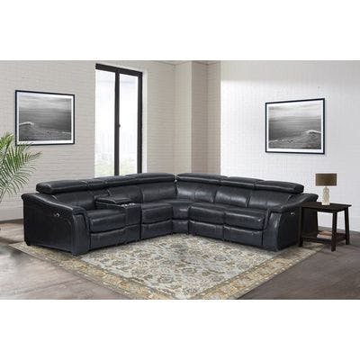 Parker Living Newton Cyclone 6pc Leather Power Reclining Sectional
