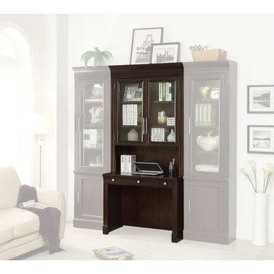 Stanford Two piece Library Glass Hutch and Desk