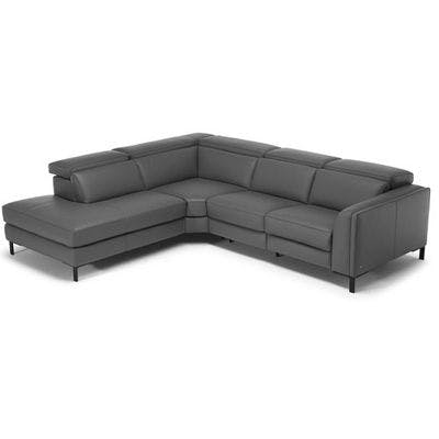 Abile Top Grain Reclining Leather Sectional