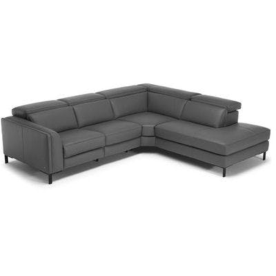 Abile Top Grain Reclining Leather Sectional