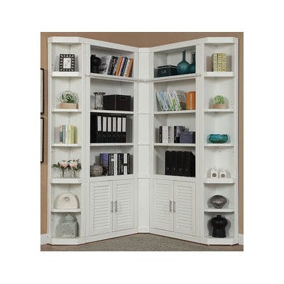 Catalina Five Piece Corner Library Wall