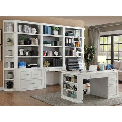 Catalina 10 Piece Complete Home Office( Includes Wall and Desk)