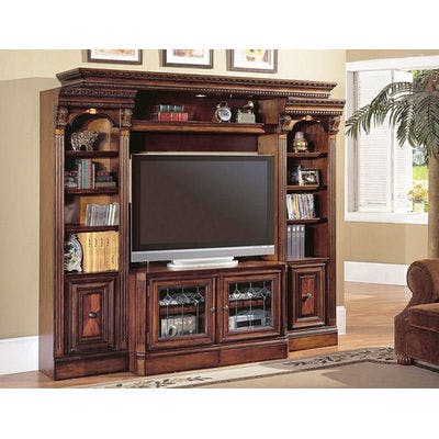 Huntington 4 Piece Home Entertainment Expandable Wall (Overall Size 90" to 114")