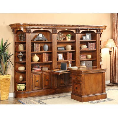 Huntington Seven Piece Library Home Office Wall 