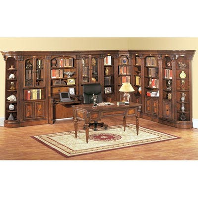 Huntington 11 Pc. Home Office L Shaped Library Wall