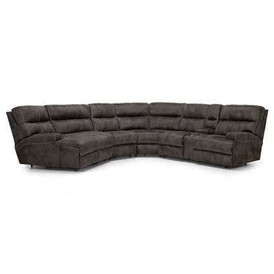 Layout A: Four Piece Reclining Sectional (Piano Chaise Left Side) 140.5 x 106.5