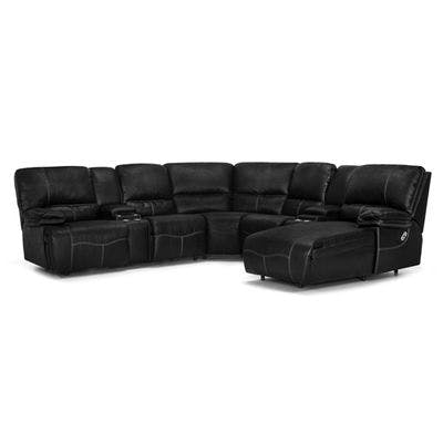 Layout D: Four Piece Reclining Sectional (Power Chaise Right Side) 106" x 115" x 71"