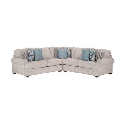Layout A: Zareen Transitional 3 Piece Sectional 100" x 100" 